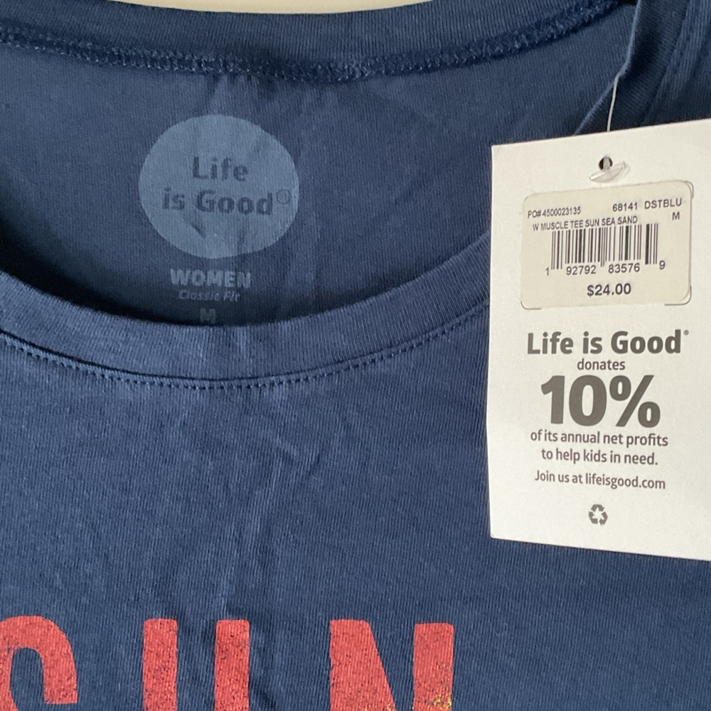 NWT- Life is Good Women’s Tank top - Picture 2 of 3